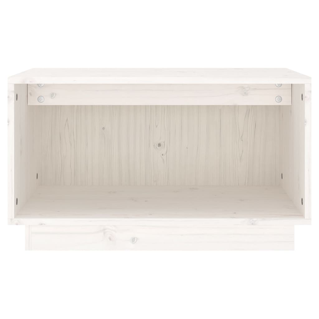Vidaxl tv-meubel 60x35x35 cm massief grenenhout wit