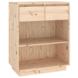 Vidaxl wandkast 60x34x75 cm massief grenenhout