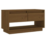 Vidaxl tv-meubel 74x34x40 cm massief grenenhout honingbruin