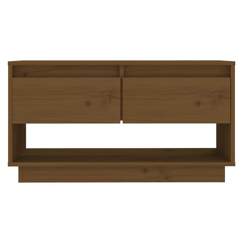 Vidaxl tv-meubel 74x34x40 cm massief grenenhout honingbruin