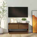 Vidaxl tv-meubel 74x34x40 cm massief grenenhout honingbruin