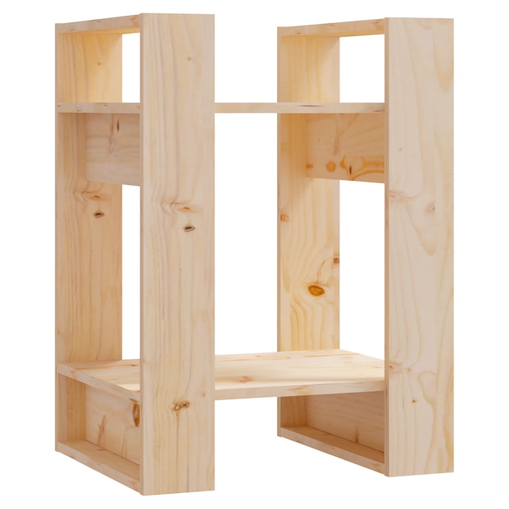 Vidaxl boekenkast kamerscherm 41x35x57 cm massief grenenhout