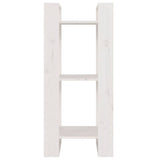 Vidaxl boekenkast kamerscherm 41x35x91 cm massief grenenhout wit