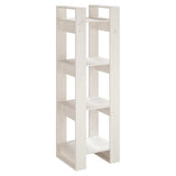 Vidaxl boekenkast kamerscherm 41x35x125 cm massief grenenhout wit