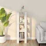 Vidaxl boekenkast kamerscherm 41x35x125 cm massief grenenhout wit