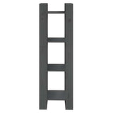 Vidaxl boekenkast kamerscherm 41x35x125 cm massief grenenhout grijs
