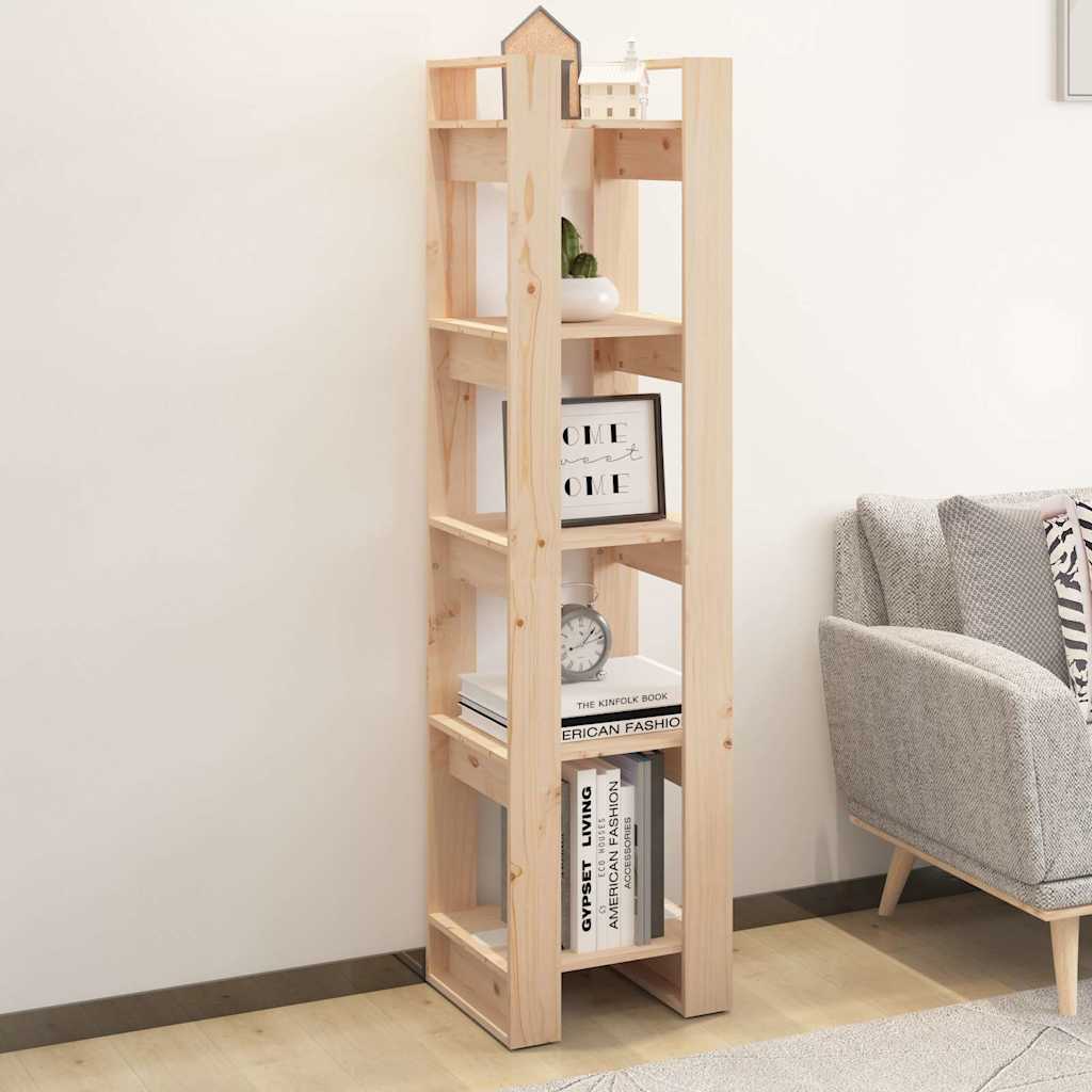 Vidaxl boekenkast kamerscherm 41x35x160 cm massief grenenhout