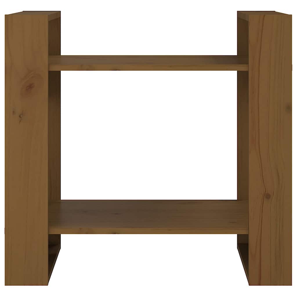 Vidaxl boekenkast kamerscherm 60x35x57 cm massief hout honingbruin