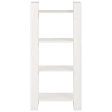 Vidaxl boekenkast kamerscherm 60x35x125 cm massief hout wit