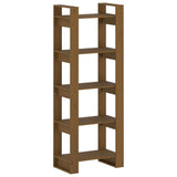 Vidaxl boekenkast kamerscherm 60x35x160 cm massief hout honingbruin