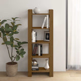 Vidaxl boekenkast kamerscherm 60x35x160 cm massief hout honingbruin