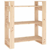 Vidaxl boekenkast kamerverdeler 80x35x91 cm massief grenenhout