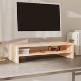 Vidaxl monitorstandaard 50x24x13 cm massief grenenhout