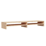 Vidaxl monitorstandaard 100x24x13 cm massief grenenhout