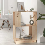 Vidaxl boekenkast kamerscherm 51x25x70 cm massief grenenhout