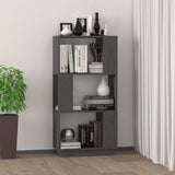 Vidaxl boekenkast kamerscherm 51x25x101 cm massief grenenhout grijs