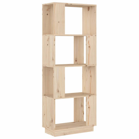 Vidaxl boekenkast kamerscherm 51x25x132 cm massief grenenhout