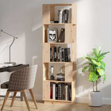 Vidaxl boekenkast kamerscherm 51x25x163,5 cm massief grenenhout