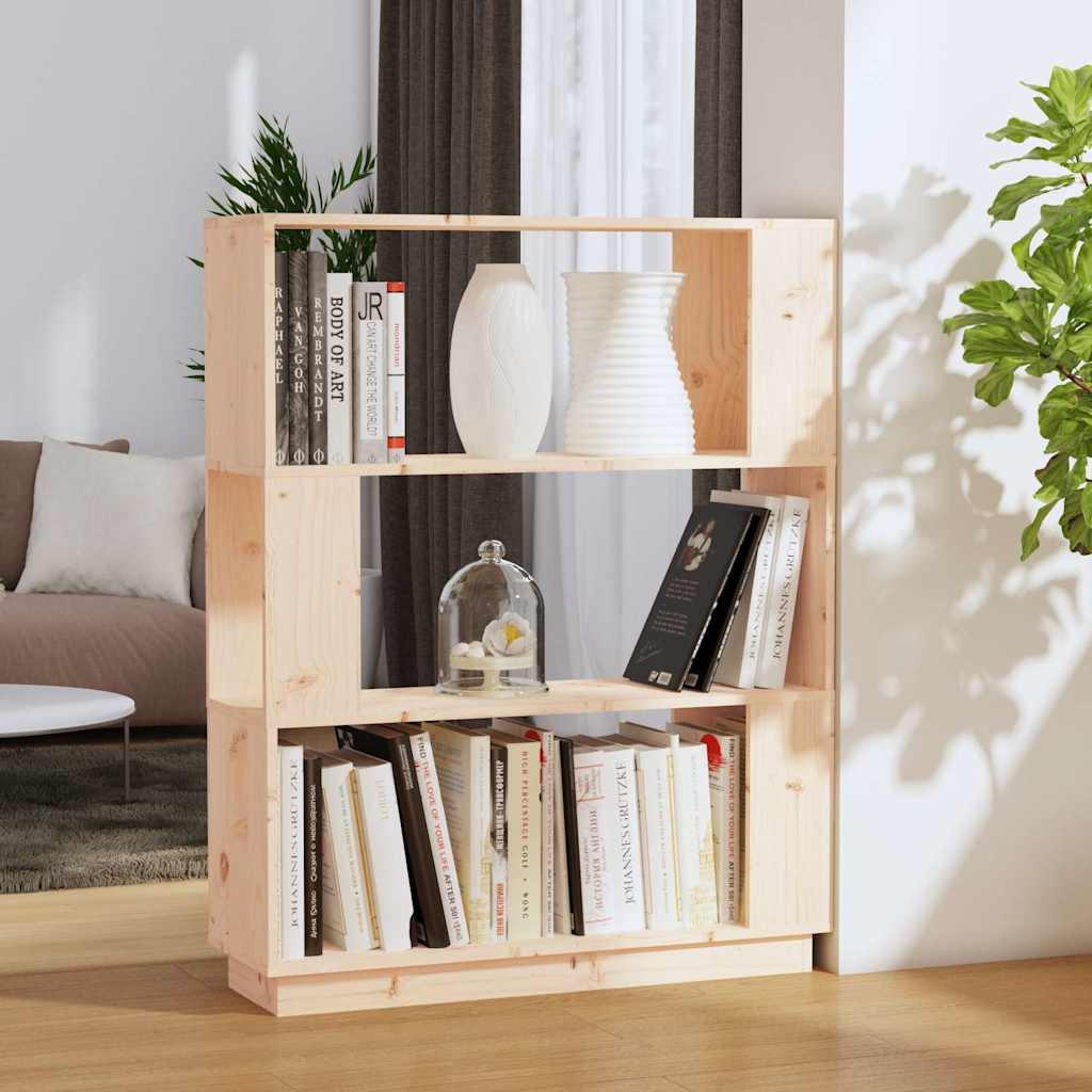 Vidaxl boekenkast kamerscherm 80x25x101 cm massief grenenhout