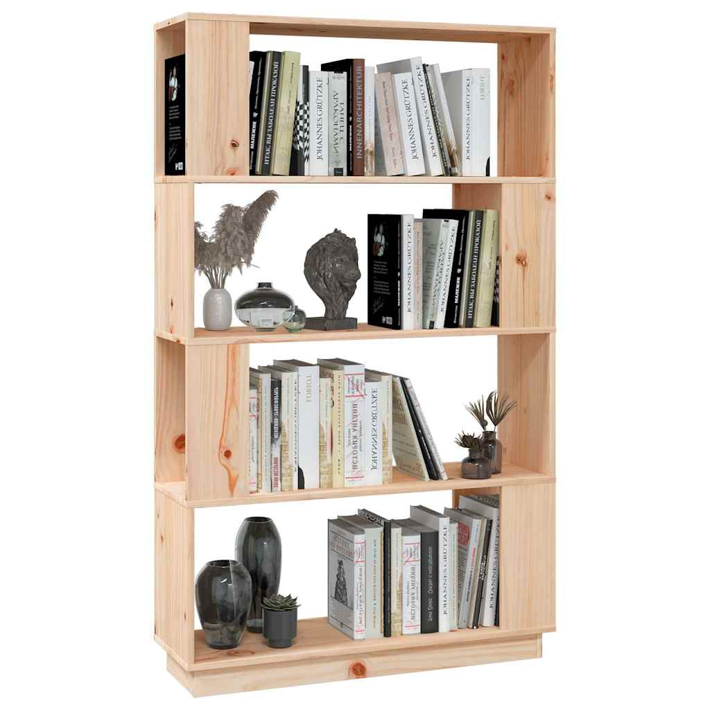 Vidaxl boekenkast kamerscherm 80x25x132 cm massief grenenhout