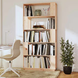 Vidaxl boekenkast kamerscherm 80x25x163,5 cm massief grenenhout