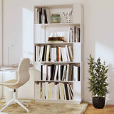 Vidaxl boekenkast kamerscherm 80x25x163,5 cm massief grenenhout wit