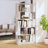 Vidaxl boekenkast kamerscherm 80x25x163,5 cm massief grenenhout wit