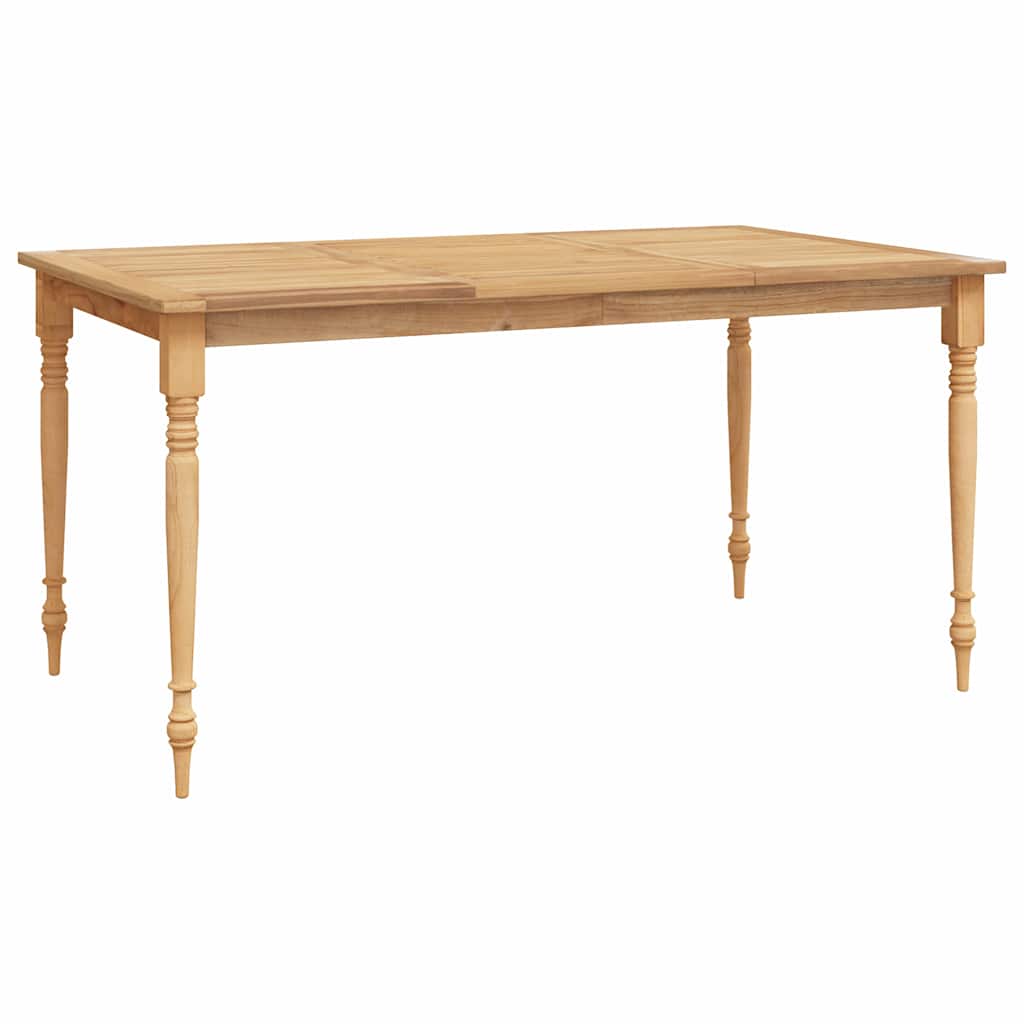 Vidaxl tafel batavia 150x90x75 cm massief teakhout