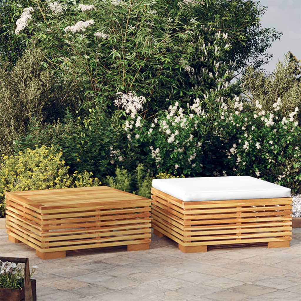 Vidaxl 2-delige loungeset massief teakhout