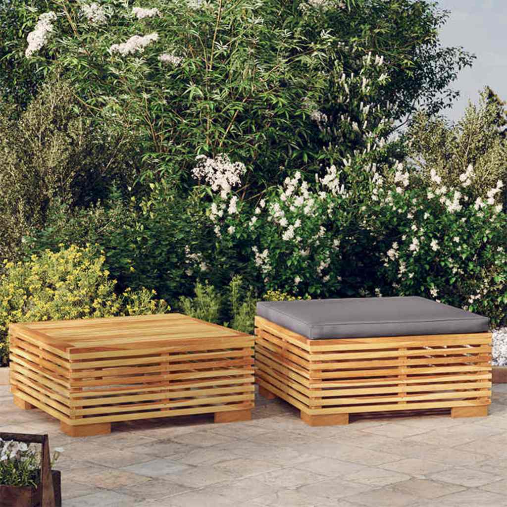 Vidaxl 2-delige loungeset massief teakhout