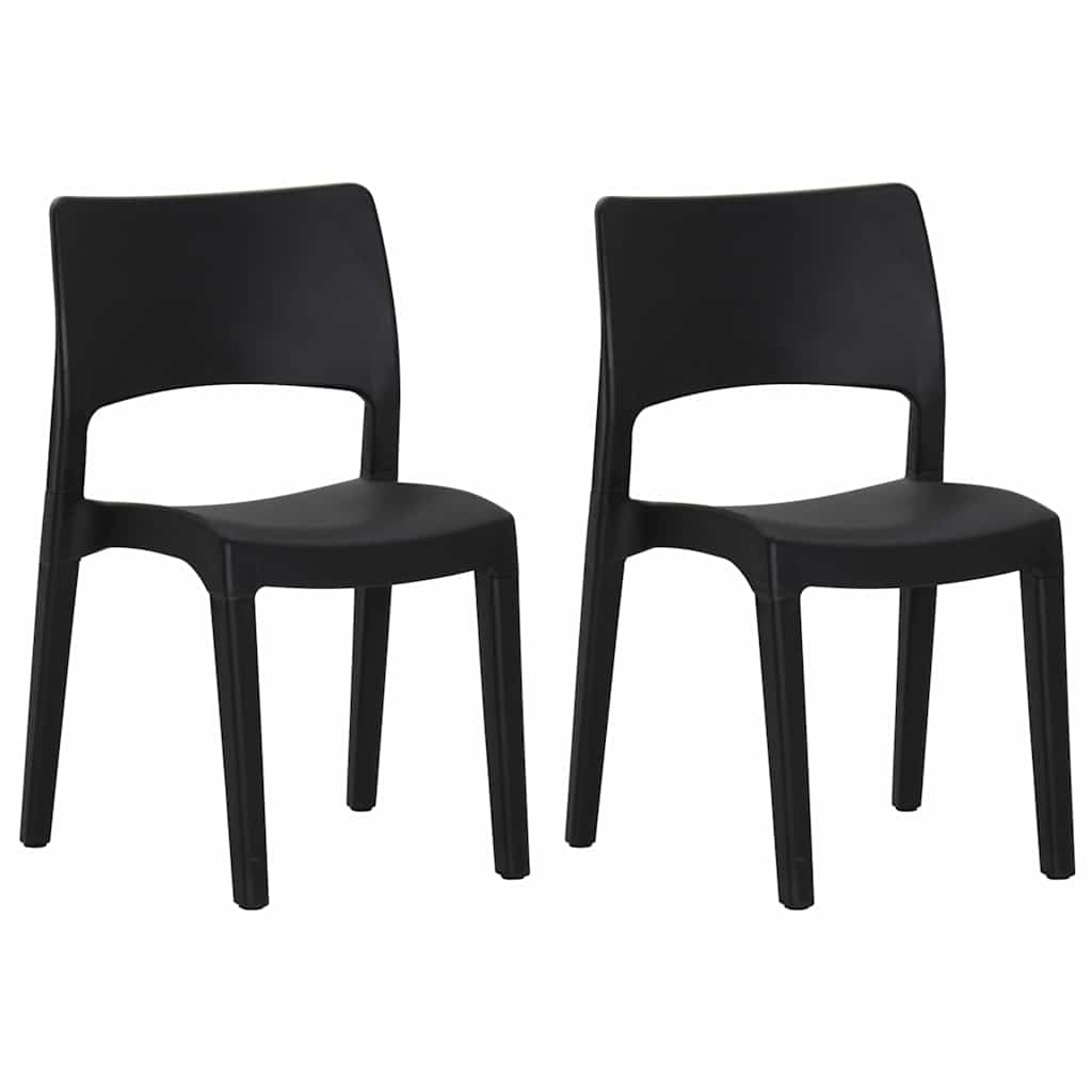 Vidaxl tuinstoelen 2 st polypropeen antraciet