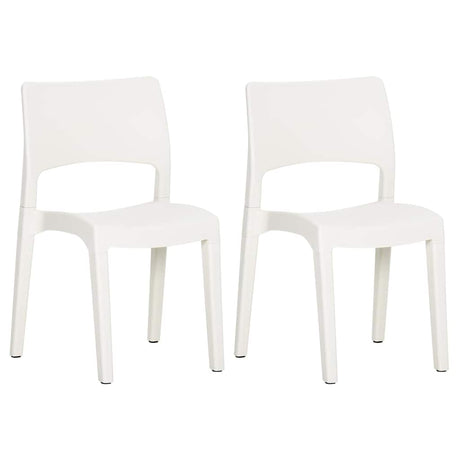 Vidaxl tuinstoelen 2 st polypropeen wit