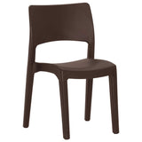 Vidaxl tuinstoelen 2 st polypropeen mokkakleurig