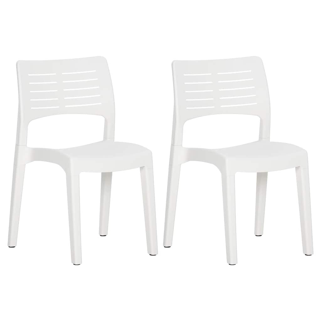 Vidaxl tuinstoelen 2 st polypropeen wit