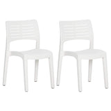 Vidaxl tuinstoelen 2 st polypropeen wit
