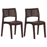 Vidaxl tuinstoelen 2 st polypropeen mokkakleurig