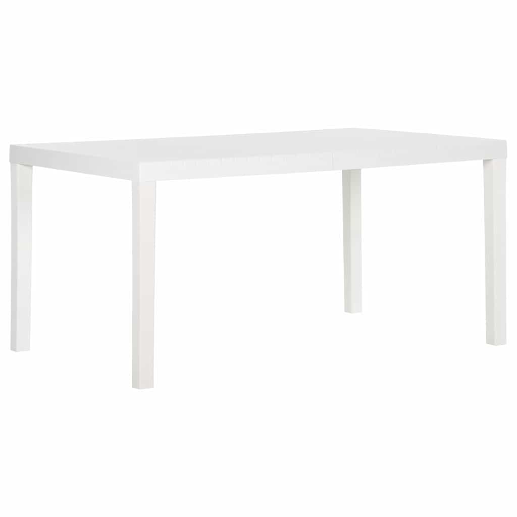 Vidaxl tuintafel 150x90x72 cm polypropeen wit