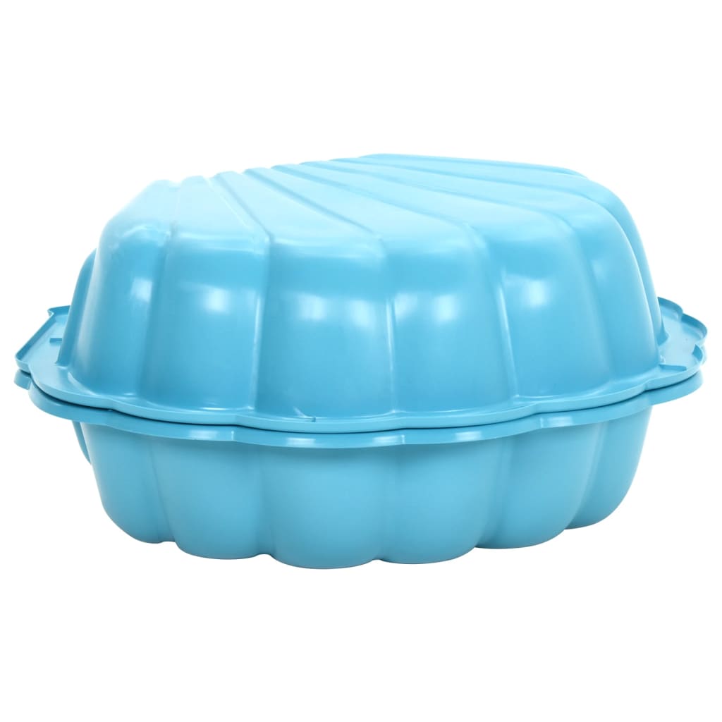 Vidaxl Sandboxs 2 PCS 77x87x21 cm Bleu en plastique