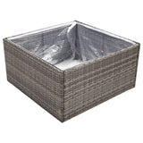 Vidaxl Planning Box 80x80x40 cm Poly rattan Grey