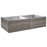 Vidaxl Planning box 157x80x40 cm Poly Rattan Gray