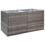 Vidaxl Planning box 157x80x80 cm Poly Rattan Gray