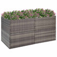 Vidaxl plantenbak 157x80x80 cm poly rattan grijs