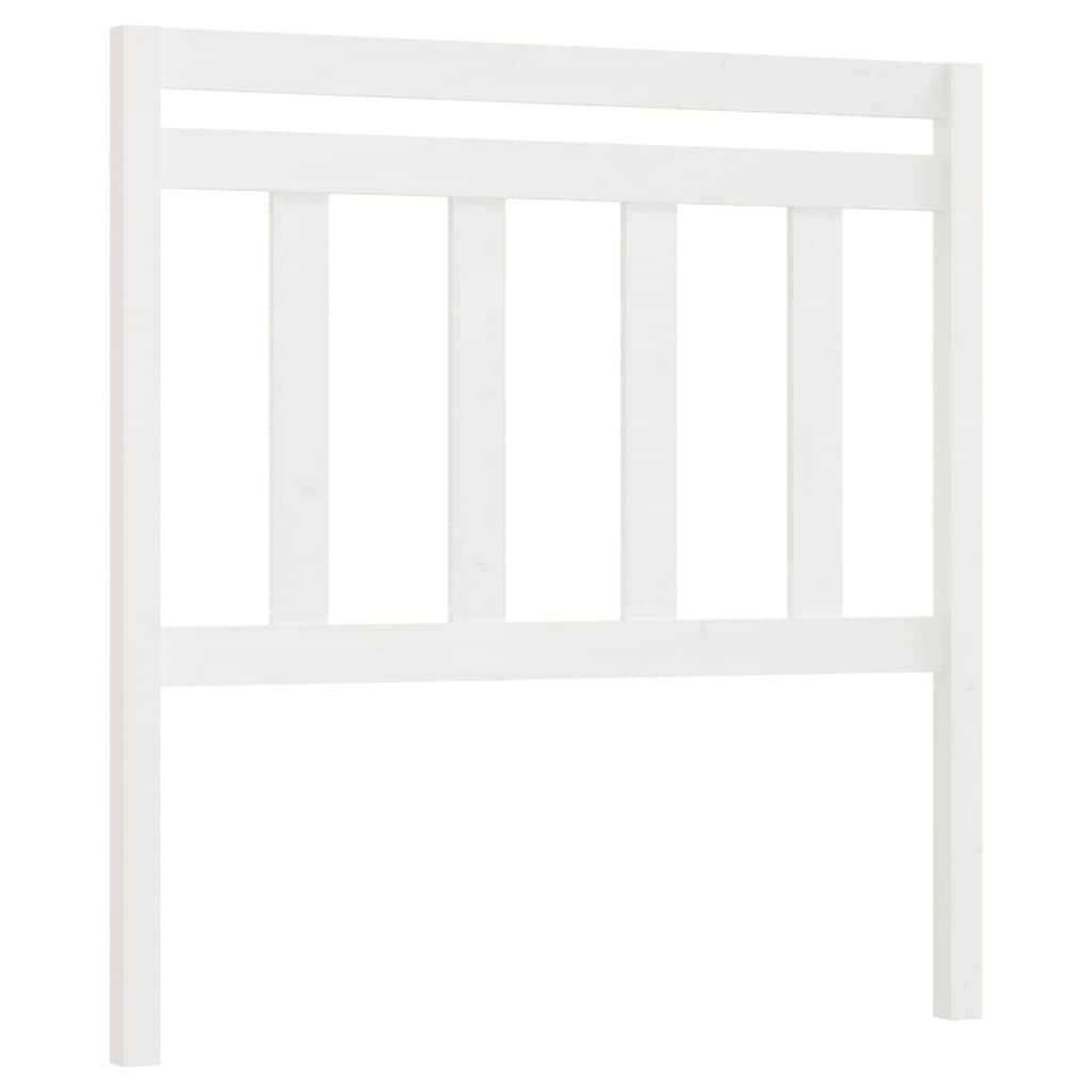 Vidaxl hoofdbord 106x4x100 cm massief grenenhout wit