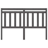 Vidaxl hoofdbord 146x4x100 cm massief grenenhout grijs