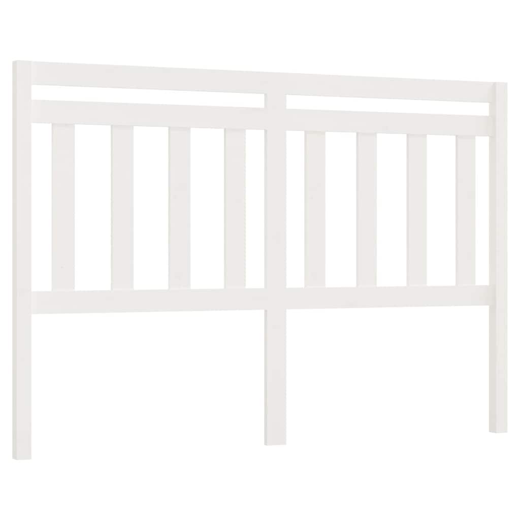 Vidaxl hoofdbord 156x4x100 cm massief grenenhout wit