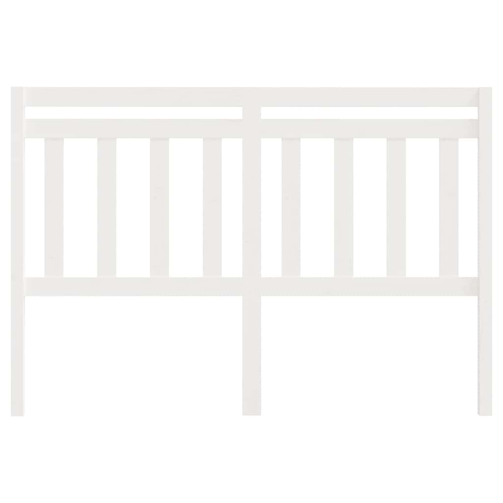 Vidaxl hoofdbord 156x4x100 cm massief grenenhout wit