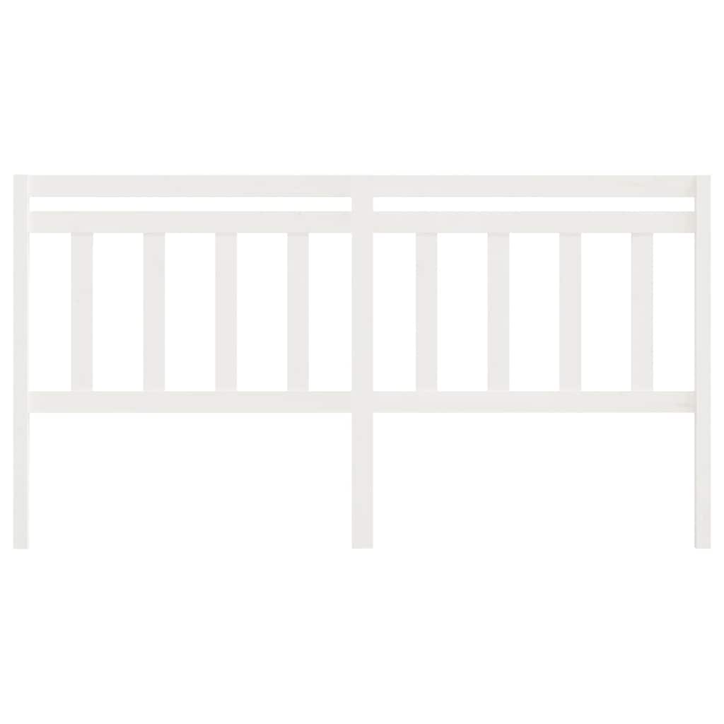 Vidaxl hoofdbord 186x4x100 cm massief grenenhout wit