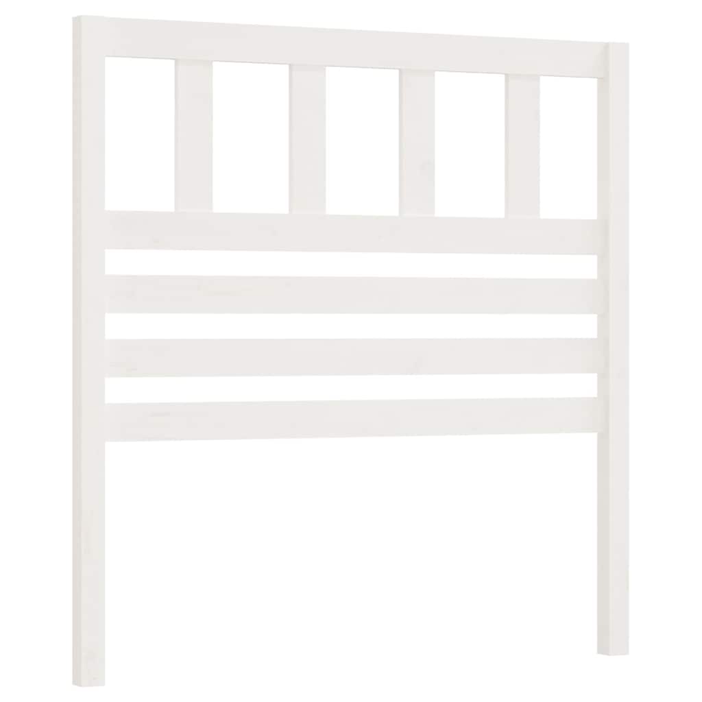 Vidaxl hoofdbord 81x4x100 cm massief grenenhout wit