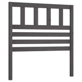Vidaxl hoofdbord 81x4x100 cm massief grenenhout grijs