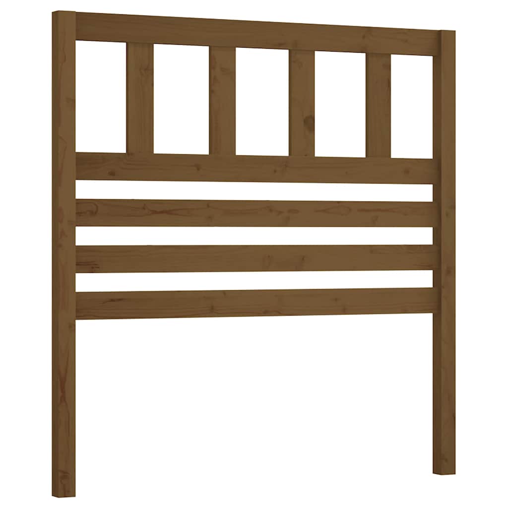 Vidaxl hoofdbord 81x4x100 cm massief grenenhout honingbruin